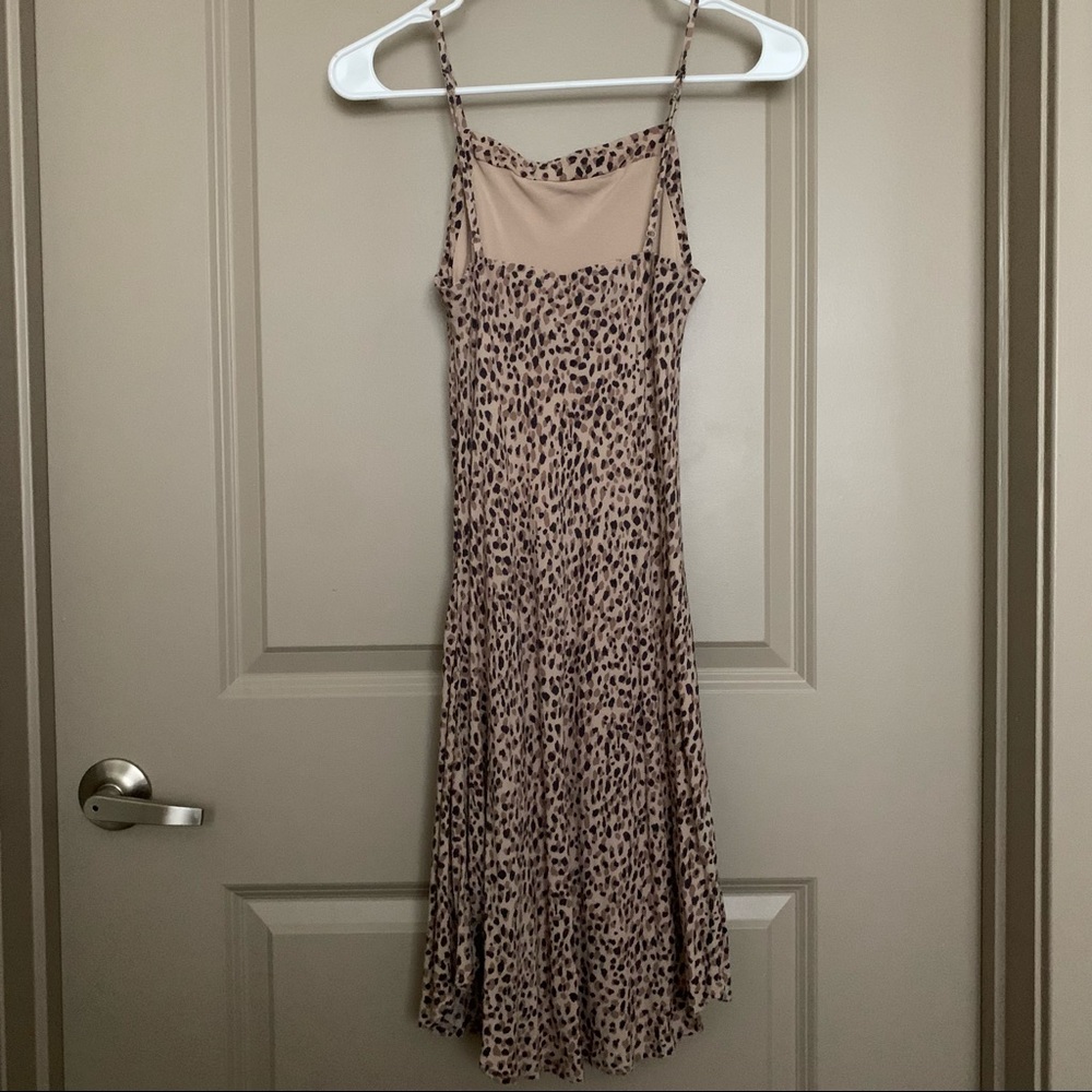 A&F Leopard Print Midi L Dress Xs - image 3